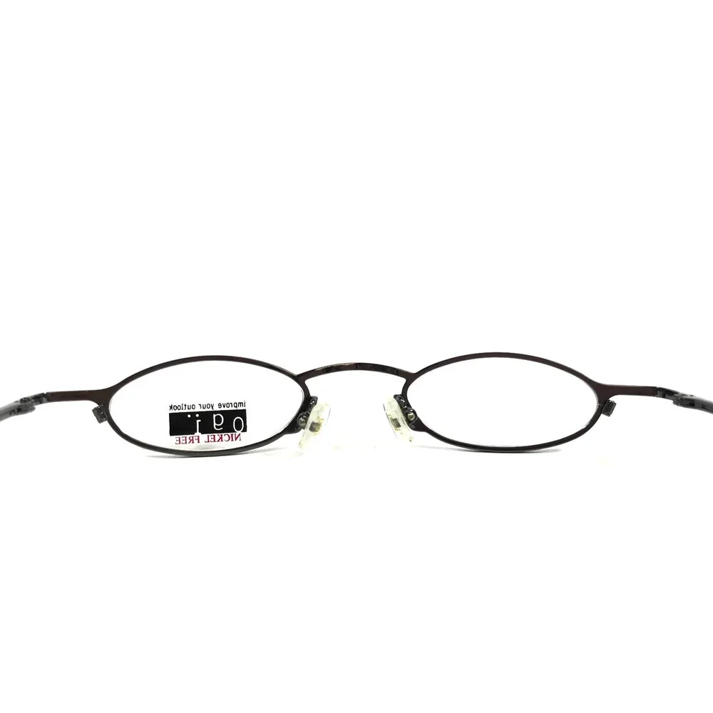 ogi Petite Eyeglasses Frames 9010 COL. 12 Polished Gunmetal Gray Oval 42-22-140